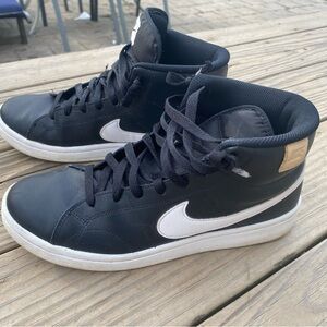 Nike Black and White High-Top Sneakers